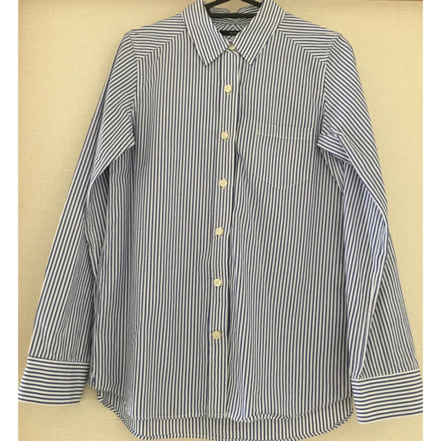ROSSO(ロッソ)の白×ネイビーストライプシャツ♡ レディースのトップス(シャツ/ブラウス(長袖/七分))の商品写真