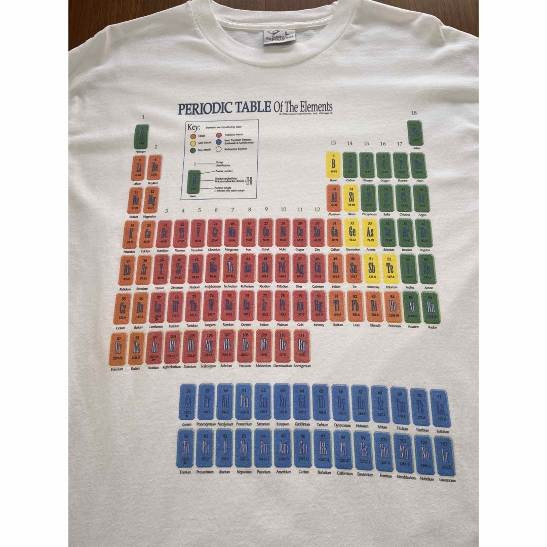 USA製!ヴィンテージ 元素記号 Tシャツ 在原みゆきさん着用 古着 USA製!ヴィンテージ 元素記号 Tシャツ 在原みゆきさん着用 古着