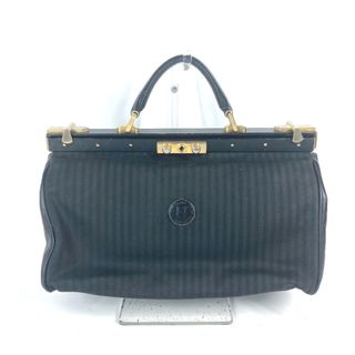 フェンディ(FENDI)のフェンディ FENDI ドクターバッグ ペカン ヴィンテージ カバン ハンドバッグ レザー/PVC ブラック(ハンドバッグ)