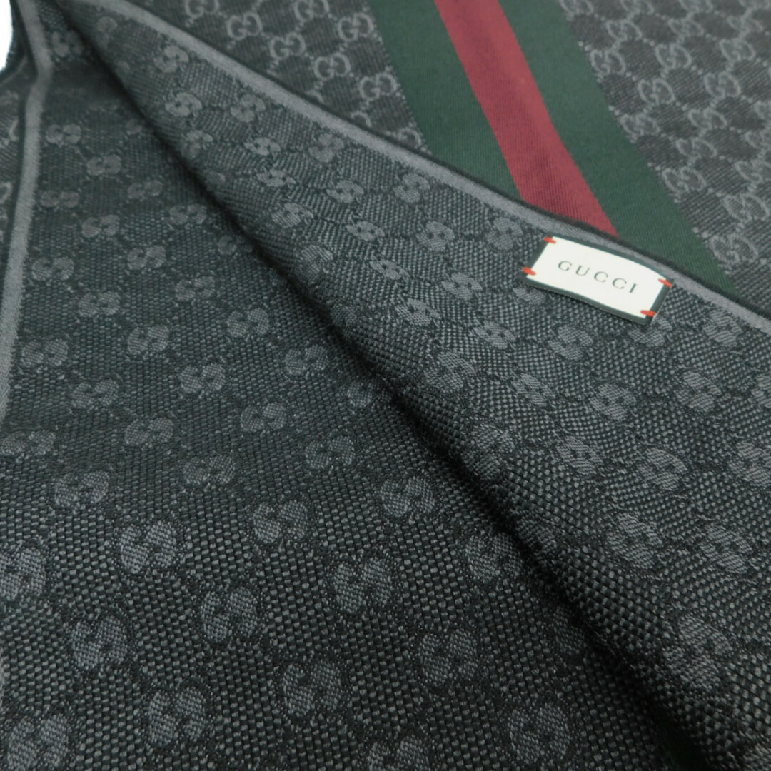 GUCCI - GUCCI グッチ GGパターンマフラー 147351 シルク×ウール GUCCI - GUCCI グッチ GGパターンマフラー 147351 シルク×ウール