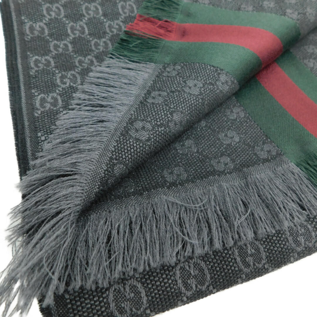 GUCCI - GUCCI グッチ GGパターンマフラー 147351 シルク×ウール GUCCI - GUCCI グッチ GGパターンマフラー 147351 シルク×ウール