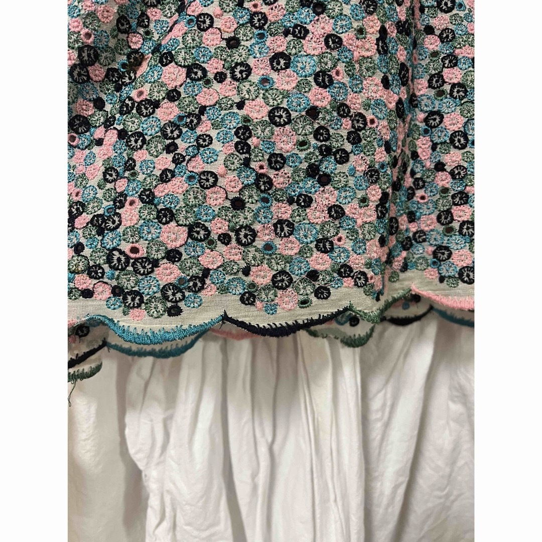 minaperhonen 総刺繍ミニワンピース minaperhonen 総刺繍ミニワンピース
