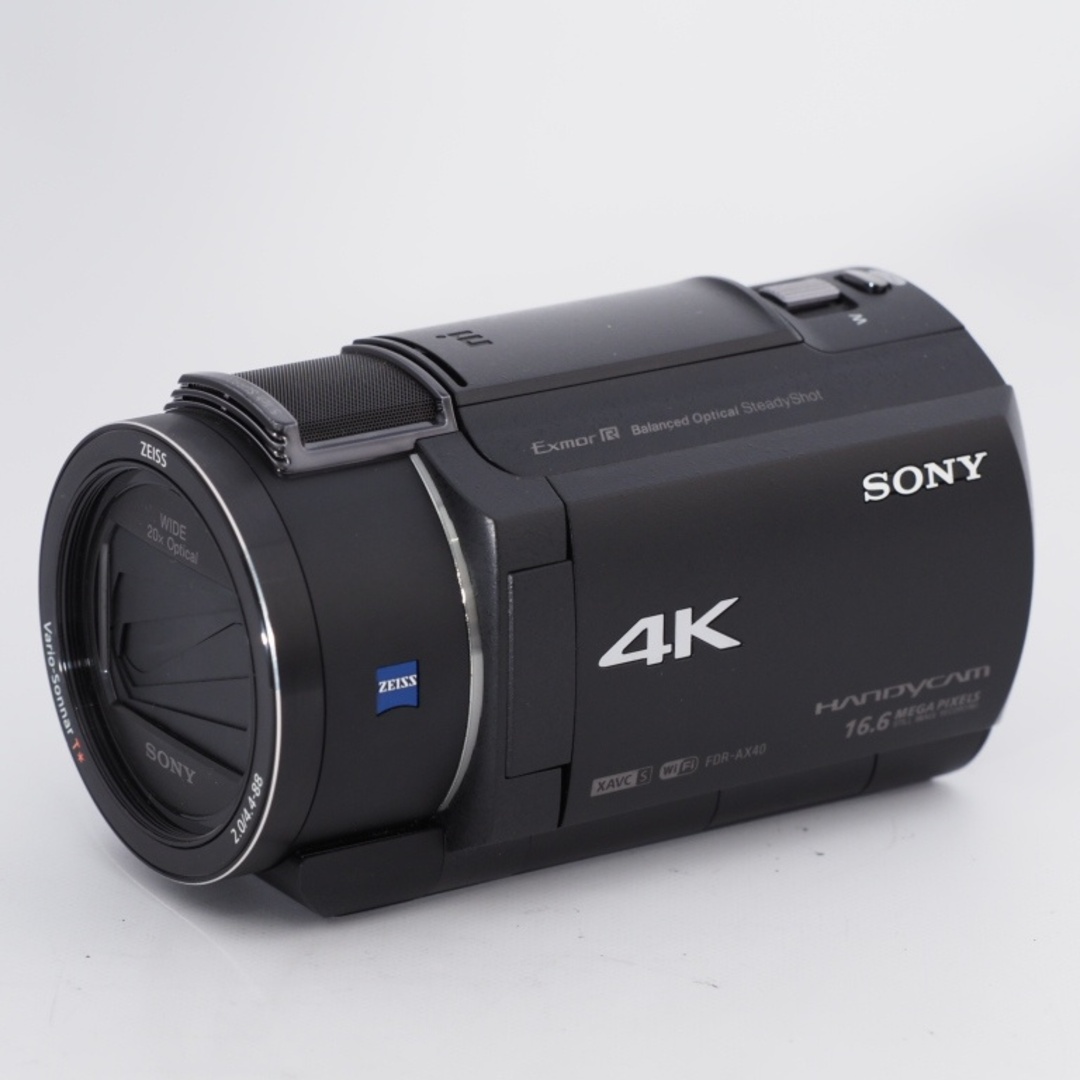 SONY ソニー ビデオカメラ FDR-AX40 4K 64GB 光学20倍 ブラック SONY ソニー ビデオカメラ FDR-AX40 4K 64GB 光学20倍 ブラック