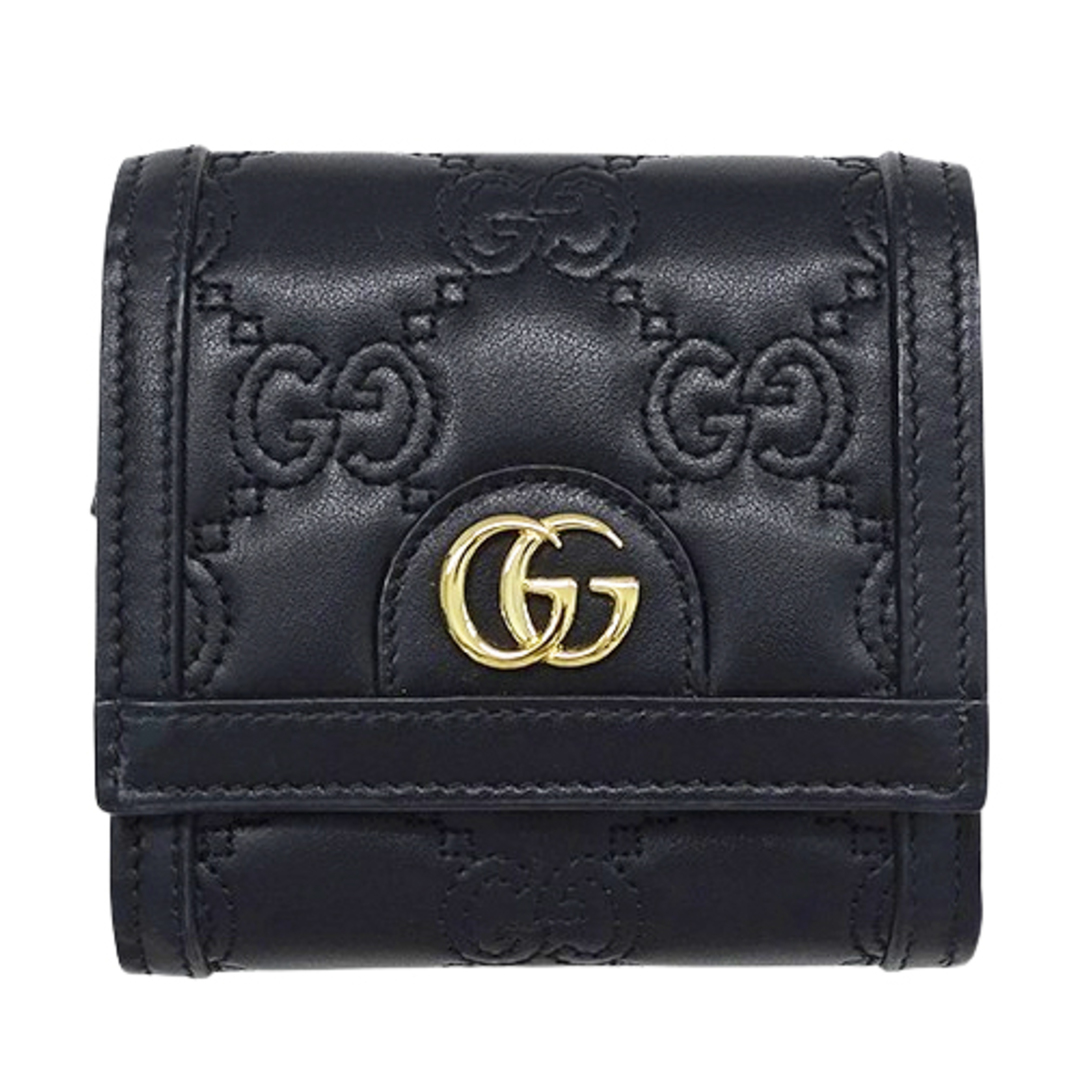 GUCCI - グッチ GUCCI 財布 レディース メンズ ブランド 二つ折り財布 GGマトラッセ レザー ブラック 723799 黒 ミニウォレット おしゃれ 【中古】の通販 by ブランドベイ|グッチならラクマ GUCCI - グッチ GUCCI 財布 レディース メンズ ブランド 二つ折り財布 GGマトラッセ レザー ブラック 723799 黒 ミニウォレット おしゃれ 【中古】の通販 by ブランドベイ|グッチならラクマ