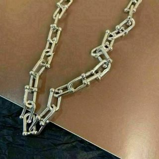 136 silver925 スターリングシルバーネックレス ハードウェア パンク(ネックレス)