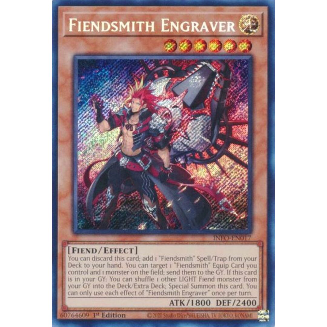遊戯王 INFO-EN017 魔を刻むデモンスミス Fiendsmith Engraver 遊戯王 INFO-EN017 魔を刻むデモンスミス Fiendsmith Engraver