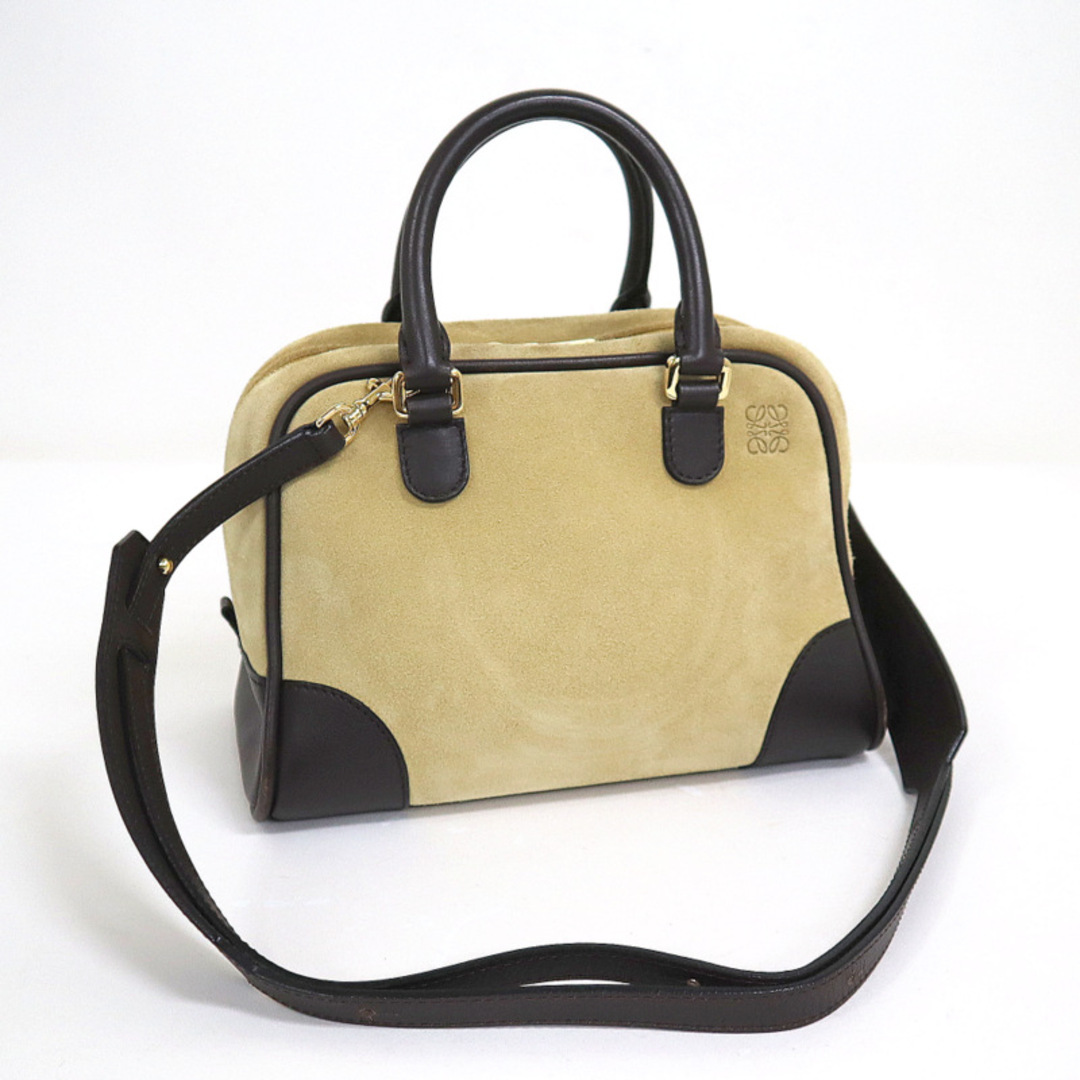 LOEWE】ロエベ 2WAYバッグ アナグラム スウェード×レザー LOEWE】ロエベ 2WAYバッグ アナグラム スウェード×レザー