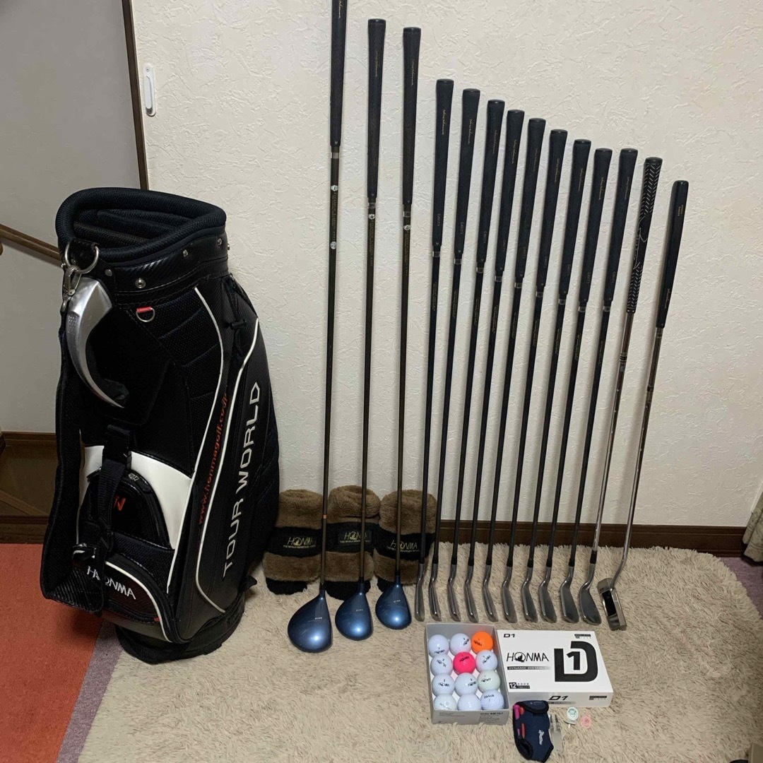 格安名器‼️超高級メンズゴルフセット豪華14本Hiro Honma⭐️50 格安名器‼️超高級メンズゴルフセット豪華14本Hiro Honma⭐️50