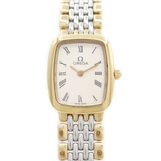オメガ(OMEGA)の電池交換済 OMEGA オメガ DeVille デビル シルバー SS ステンレス YGP イエローゴールド コンビ レディース クォーツ デヴィル【6ヶ月保証】【腕時計】【中古】(腕時計)