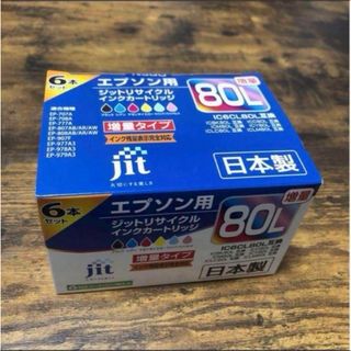 エプソン(EPSON)のエプソンIC6CL80L インク JITジット製 JIT-KE80L6P(PC周辺機器)