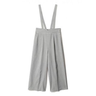 グレイル(GRL)の最終値下げ♡GRL サスペンダー付チェックワイドパンツ 2way 人気 新品(カジュアルパンツ)