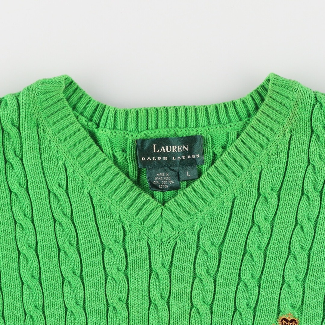 Ralph Lauren - 古着 ラルフローレン Ralph Lauren ケーブル編み Ralph Lauren - 古着 ラルフローレン Ralph Lauren ケーブル編み