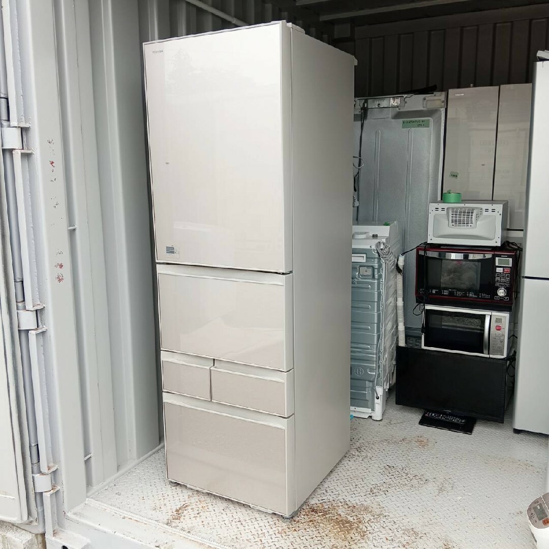 東芝 ベジータ 細長かっ 411L 5ドア 冷蔵庫 GR-M41GXV(EC) 右開き 東芝 ベジータ 細長かっ 411L 5ドア 冷蔵庫 GR-M41GXV(EC) 右開き
