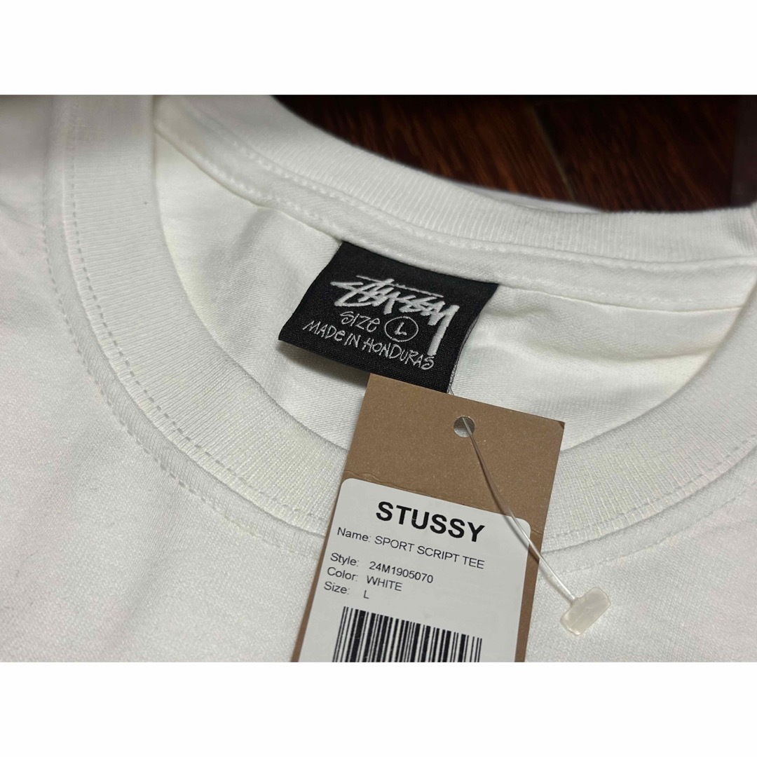 STUSSY - Stussy ステューシー SPORT SCRIPT TEE スポーツ 白 L STUSSY - Stussy ステューシー SPORT SCRIPT TEE スポーツ 白 L