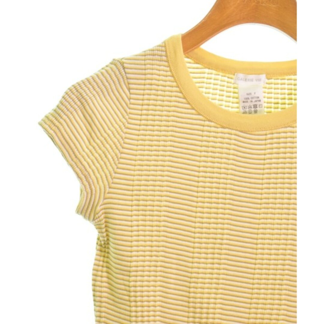 GALERIE VIE - GALERIE VIE Tシャツ・カットソー F 黄x白等 GALERIE VIE - GALERIE VIE Tシャツ・カットソー F 黄x白等