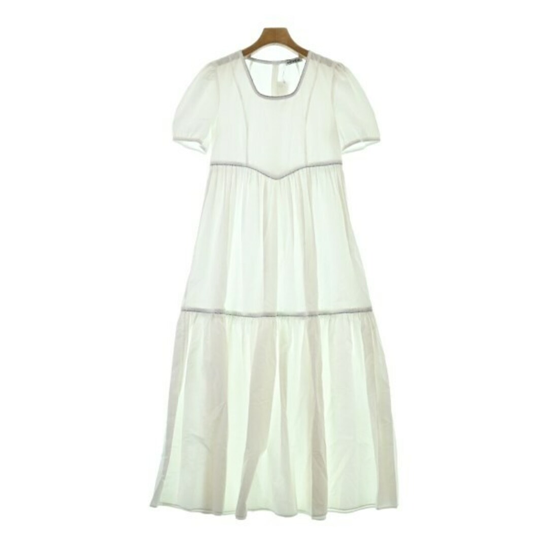 BATSHEVA バットシェバ ワンピース 2(M位) 白 【古着】 BATSHEVA バットシェバ ワンピース 2(M位) 白 【古着】