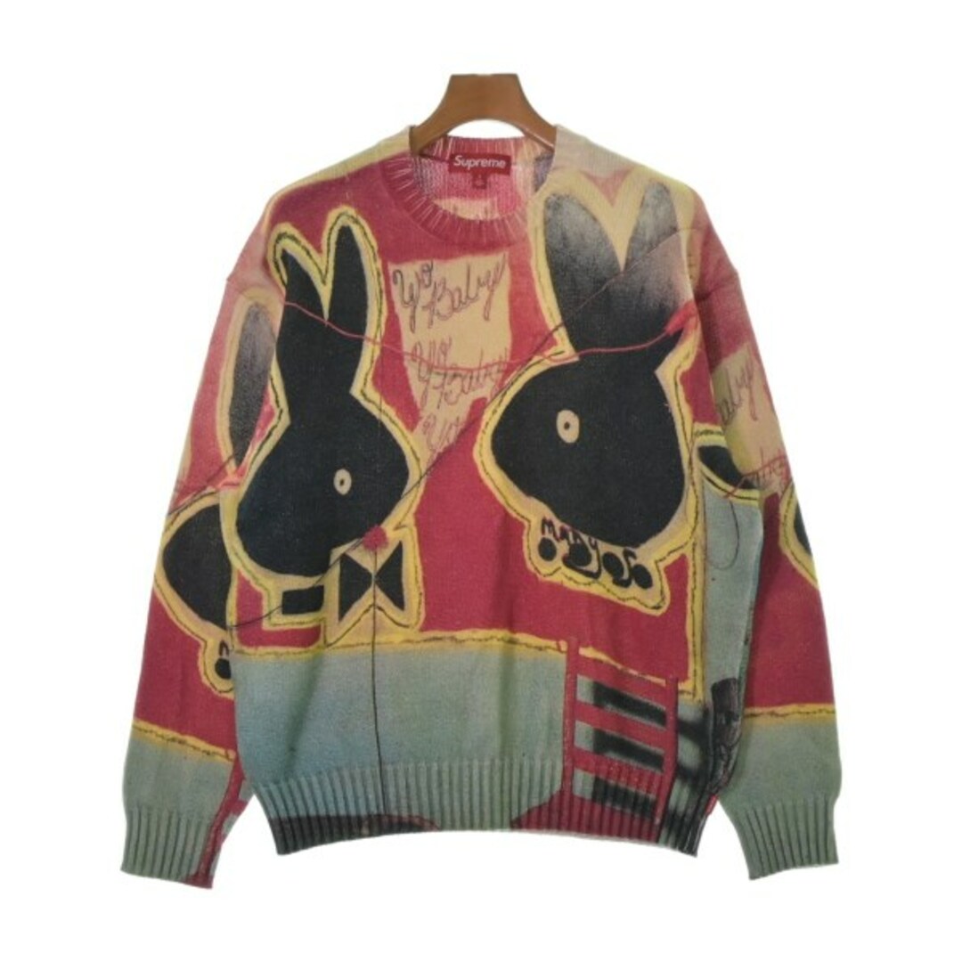 Supreme - Supreme シュプリーム ニット・セーター S 黄x赤x黒等 Supreme - Supreme シュプリーム ニット・セーター S 黄x赤x黒等