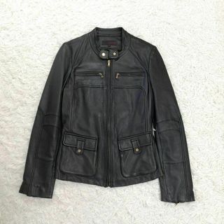 ほぼ未使用 シビラ シングルライダースジャケット ラムレザー Lサイズ ベージュ ほぼ未使用 シビラ シングルライダースジャケット ラムレザー Lサイズ ベージュ