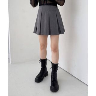 中古　ワイドプリーツミニスカート　peeingさん専用(ミニスカート)