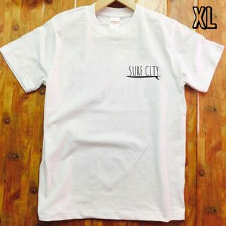 サーフ Tシャツ SURF CITY ホワイト 綿100 XL