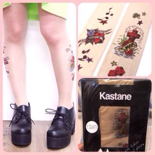 カスタネ(Kastane)のカスタネ♡新品 タトゥータイツ(タイツ/ストッキング)