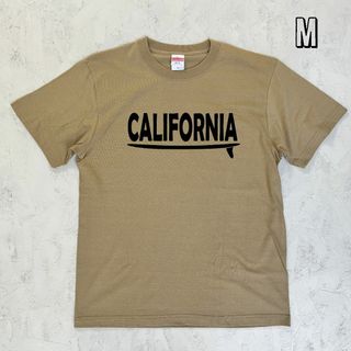 【残り1枚】新品 Mサイズ Tシャツ カリフォルニア サーフ ロゴ 半袖 サンド