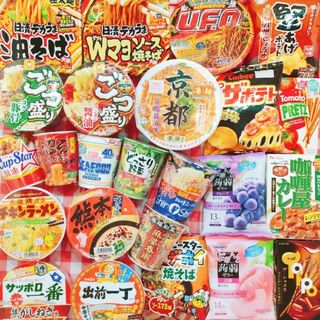 Ｈ−１　カップ麺　カップラーメン　食品詰め合わせ　お菓子詰め合わせ(インスタント食品)