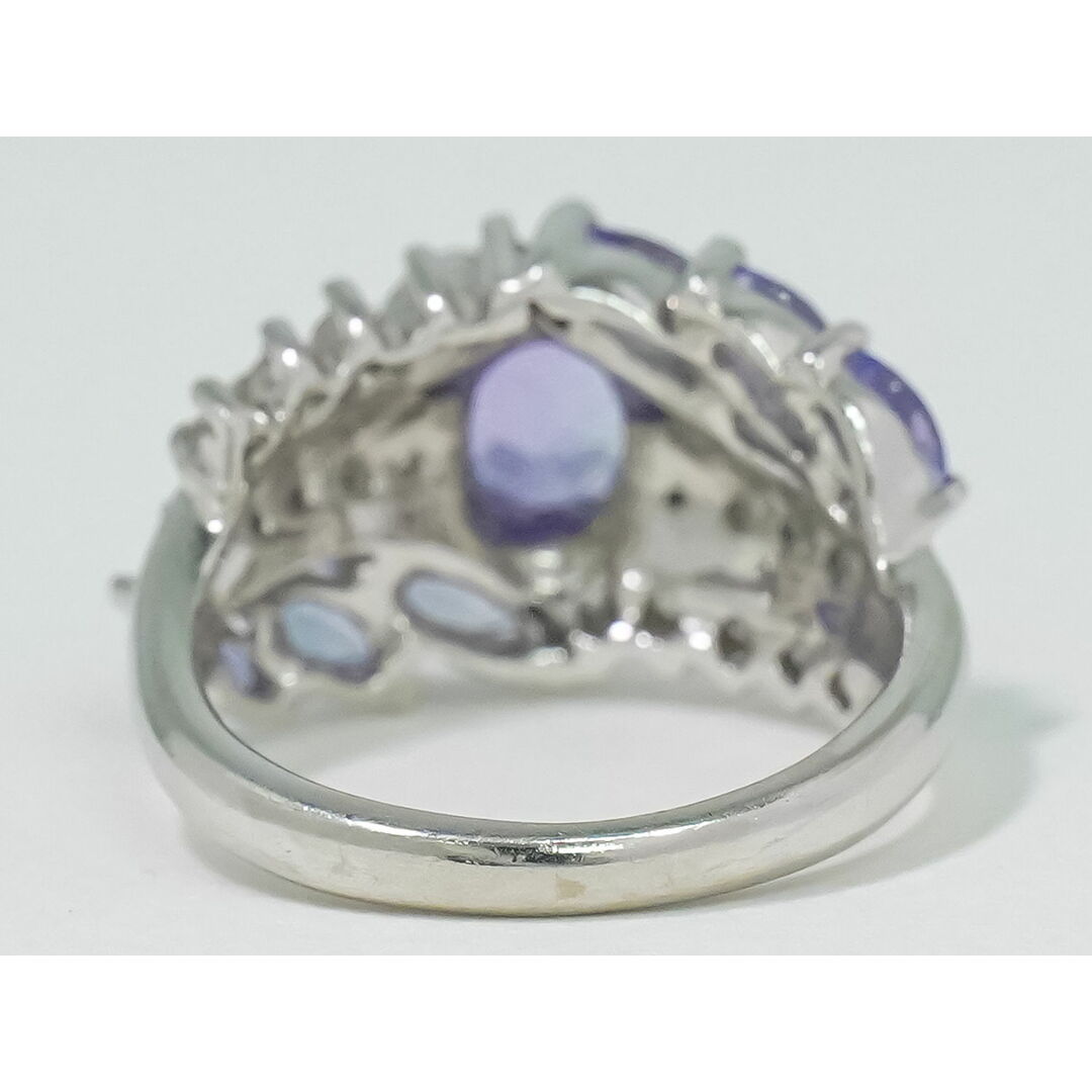本物 タンザナイト ダイヤモンド 0.38ct Pt900 リング 指輪 10号 本物 タンザナイト ダイヤモンド 0.38ct Pt900 リング 指輪 10号