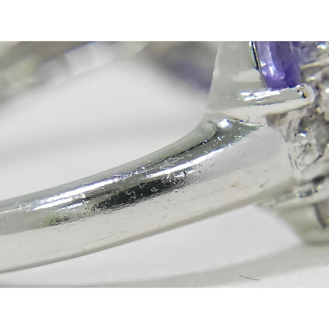 本物 タンザナイト ダイヤモンド 0.38ct Pt900 リング 指輪 10号 本物 タンザナイト ダイヤモンド 0.38ct Pt900 リング 指輪 10号