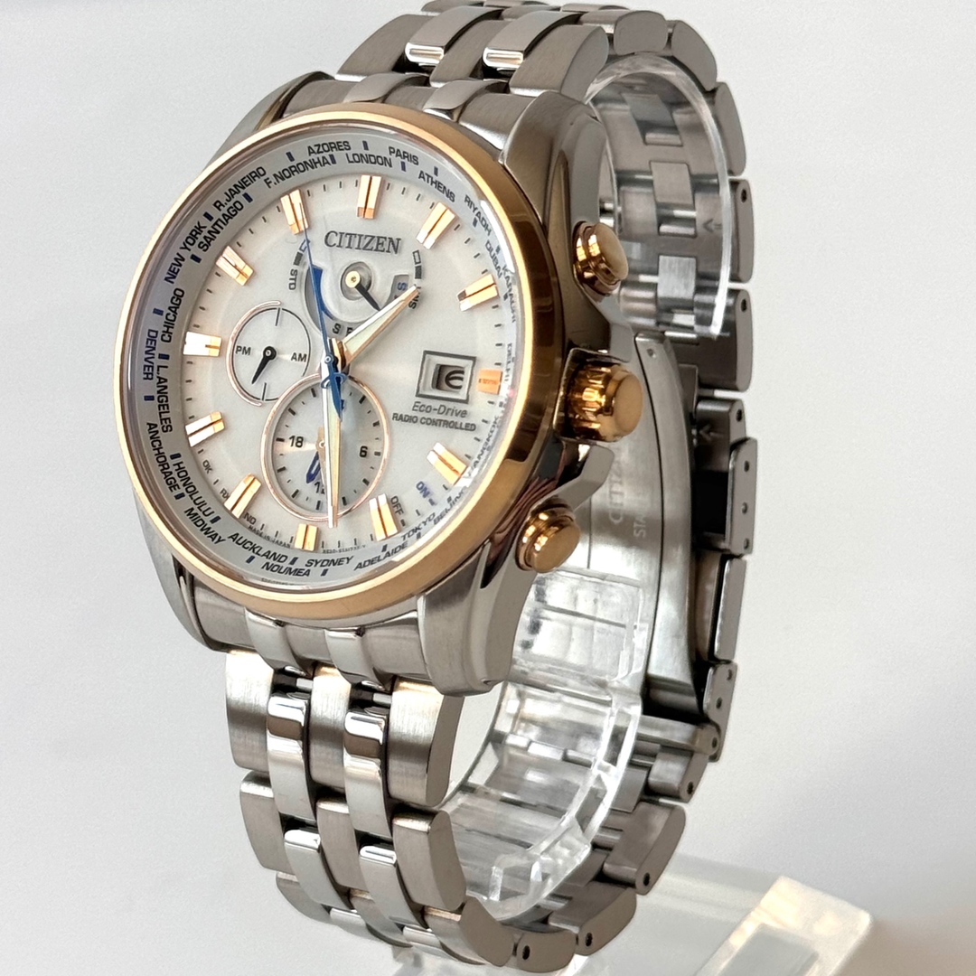 美品】シチズン アテッサ AT9064-53A ダブルダイレクトフライト 美品】シチズン アテッサ AT9064-53A ダブルダイレクトフライト