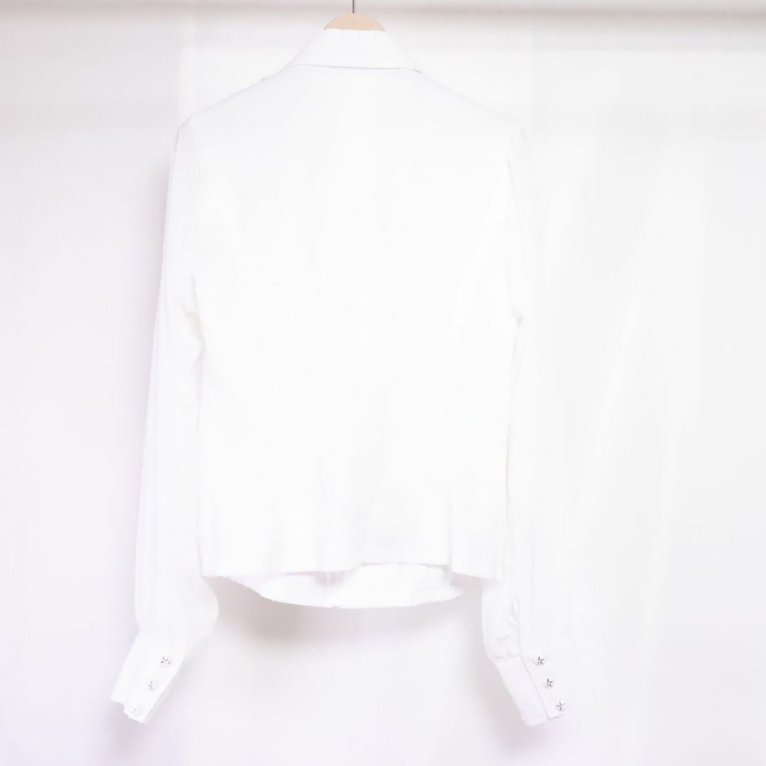 美品 フラメンコ衣装】ホワイト SONIA JOHNES ブラウス きく 美品 フラメンコ衣装】ホワイト SONIA JOHNES ブラウス きく