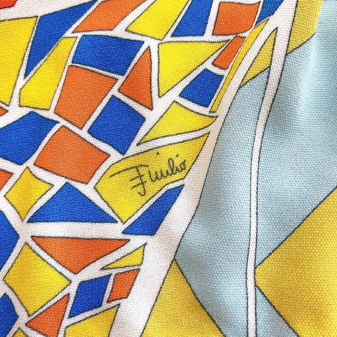 EMILIOPUCCI*エミリオプッチ 総柄ワンピース ロング 大きいサイズ42 EMILIOPUCCI*エミリオプッチ 総柄ワンピース ロング 大きいサイズ42