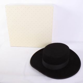 ⑧　コルドベス　フラメンコ衣装　フラメンコ帽子　黒　ハット　55(ダンス/バレエ)