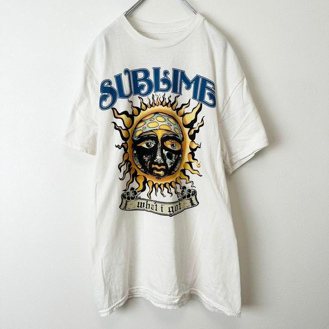 SUBLIME - SUBLIME サブライム バンド メンズプリント 半袖Tシャツ 白 ホワイトの通販 by 黒いお鼻|サブライムならラクマ SUBLIME - SUBLIME サブライム バンド メンズプリント 半袖Tシャツ 白 ホワイトの通販 by 黒いお鼻|サブライムならラクマ
