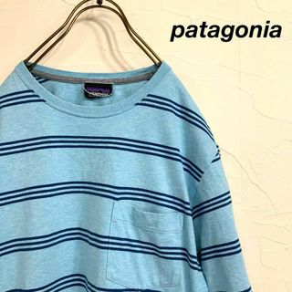 パタゴニア(patagonia)のpatagonia パタゴニア ボーダー tシャツ(Tシャツ/カットソー(半袖/袖なし))