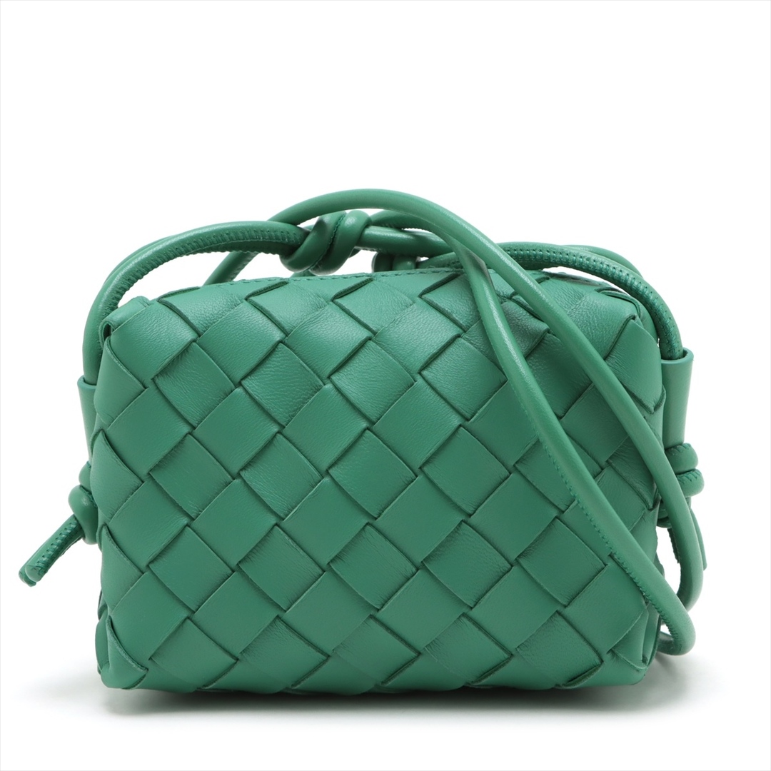 BOTTEGA VENETA - ボッテガヴェネタ ミニ ループ レザー  グリーン レディース ショルダー
