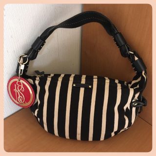 ケイトスペードニューヨーク(kate spade new york)のKATE SPADE ♠️ ストライプ柄ハンドバッグ(ハンドバッグ)