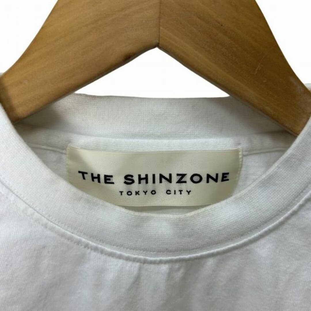 Shinzone - Tシャツ トップス 長袖 白 ホワイト 胸ポケット Shinzone - Tシャツ トップス 長袖 白 ホワイト 胸ポケット