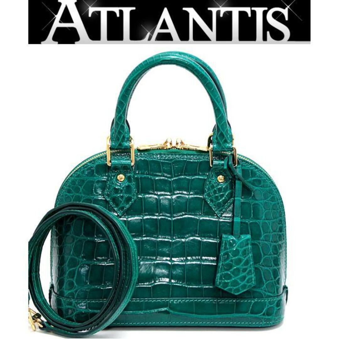 LOUIS VUITTON - 【広尾店】 美品 ルイヴィトン Louis Vuitton アルマBB ハンドバッグ クロコアリゲーター グリーン N90902 【13415】