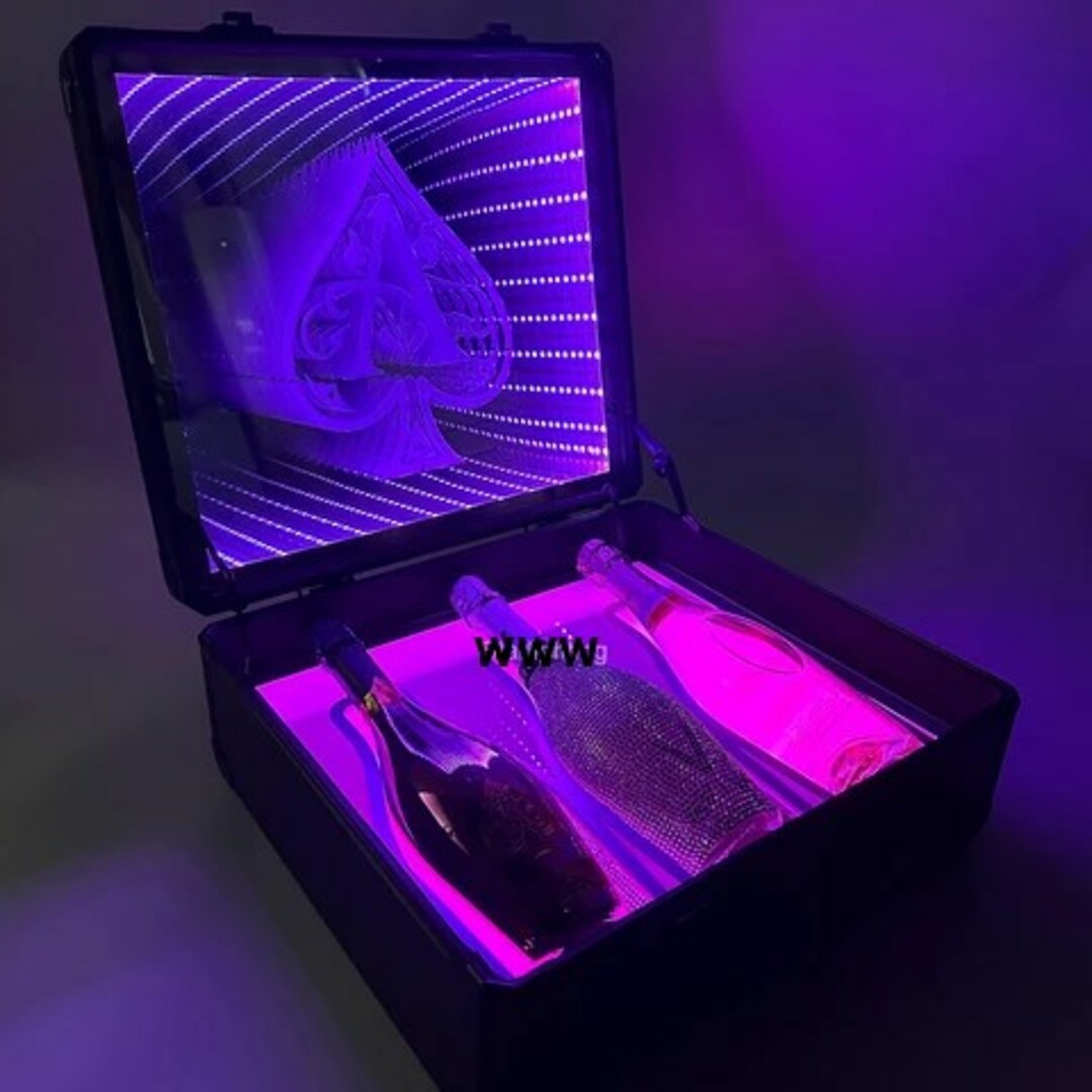 7色アルマンド LED アタッシュケース シャンパン ボトル ライト 7色アルマンド LED アタッシュケース シャンパン ボトル ライト