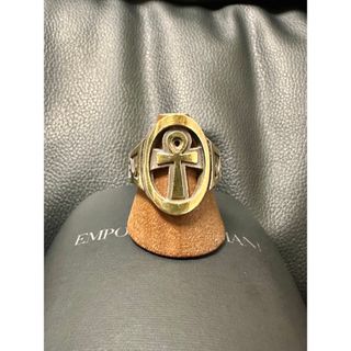 cholos ANKH RING リング シルバー×K18|ファッション cholos ANKH RING リング シルバー×K18|ファッション