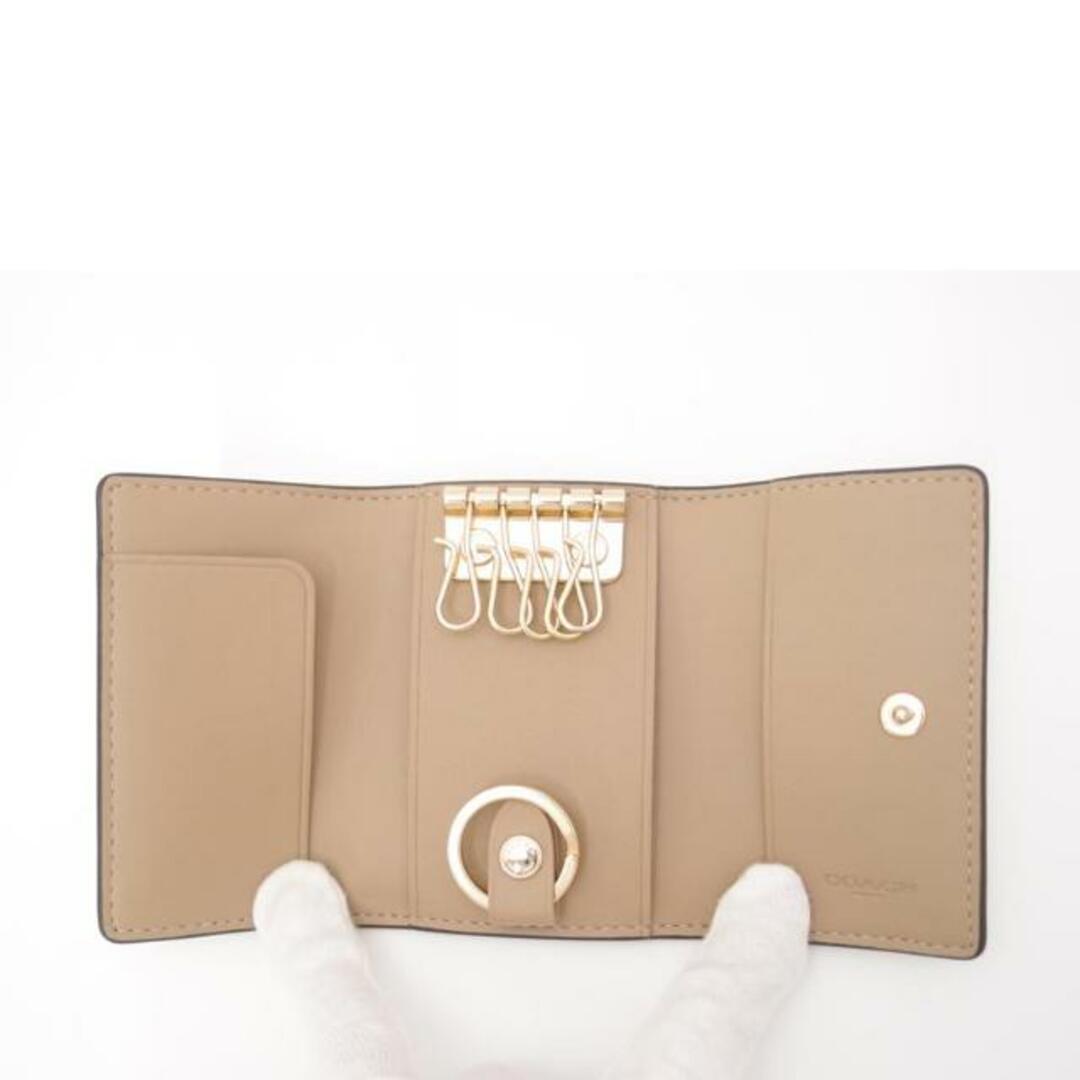 COACH - COACH コーチ/キーリング付 5連キーケース/ホワイト COACH - COACH コーチ/キーリング付 5連キーケース/ホワイト