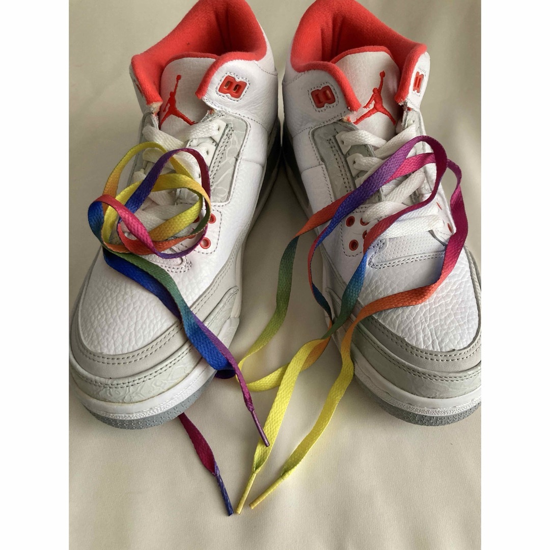 美品】希少!AIR JORDAN 3 RETRO White Crimson 美品】希少!AIR JORDAN 3 RETRO White Crimson