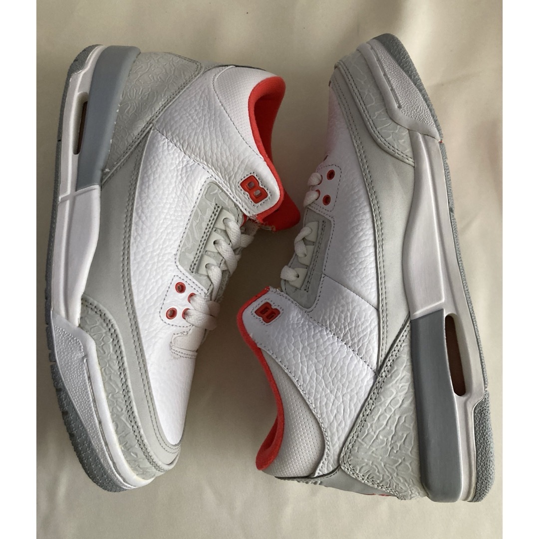 美品】希少!AIR JORDAN 3 RETRO White Crimson 美品】希少!AIR JORDAN 3 RETRO White Crimson