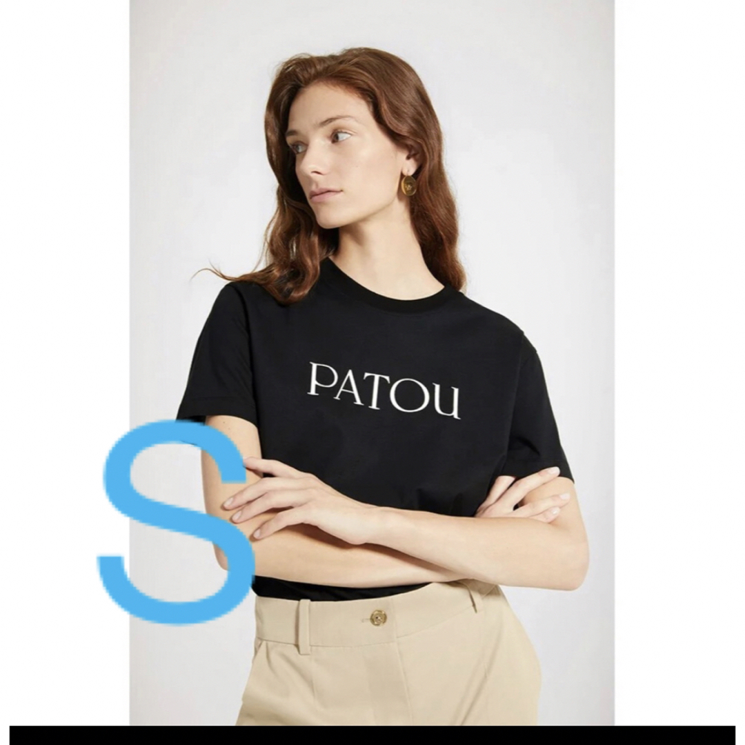 PATOU パトゥ Sサイズ ロゴ入り黒 ブラック Tシャツ 春夏 人気の PATOU パトゥ Sサイズ ロゴ入り黒 ブラック Tシャツ 春夏 人気の
