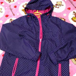 シャカシャカジャンバー♪ドット柄(ブルゾン)