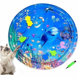 ウォーターマット ペット クールマット　プレイマット　水遊び　猫　犬　軽量(猫)