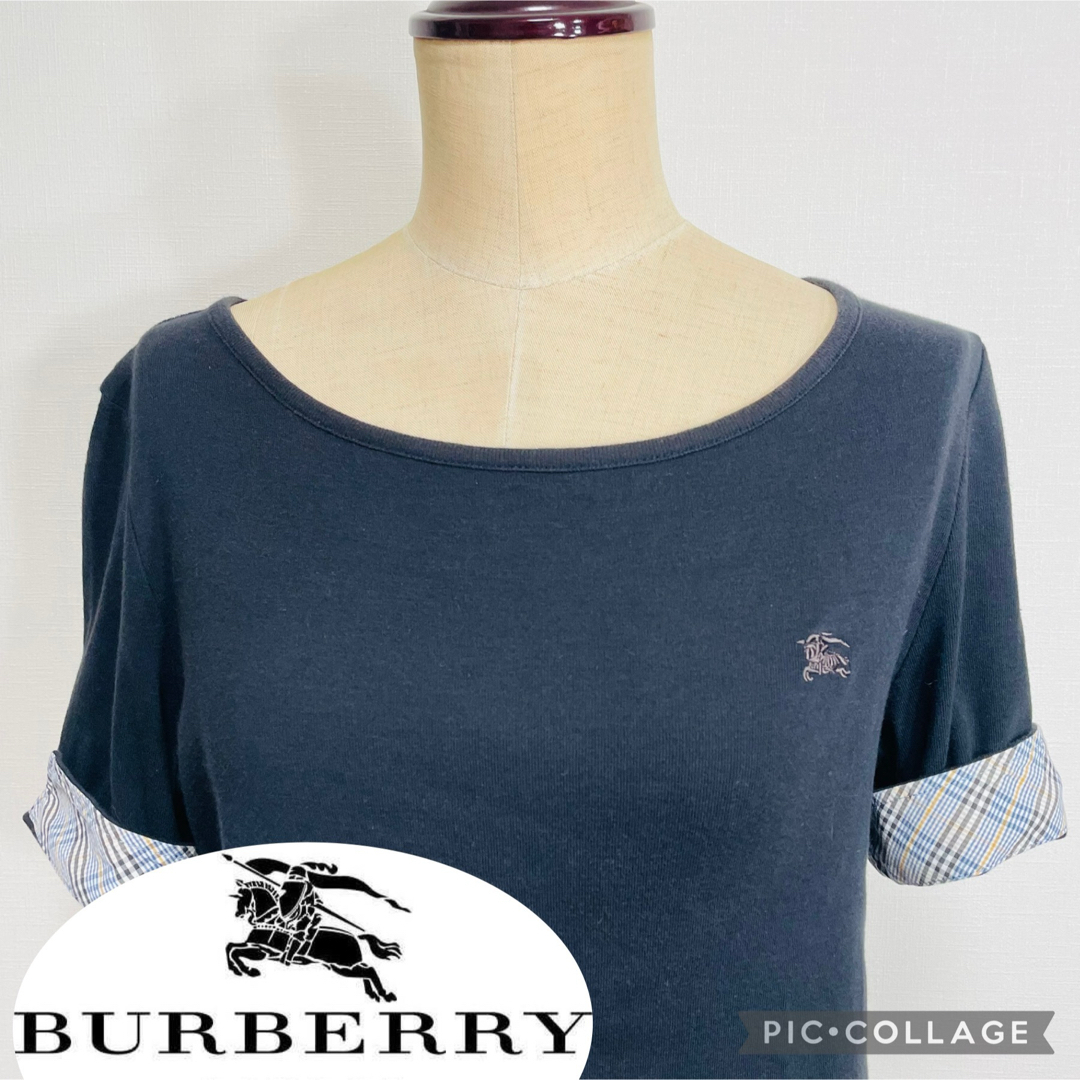 バーバリー チェックTシャツ◎カットソー ノバチェック ロールアップ バーバリー チェックTシャツ◎カットソー ノバチェック ロールアップ