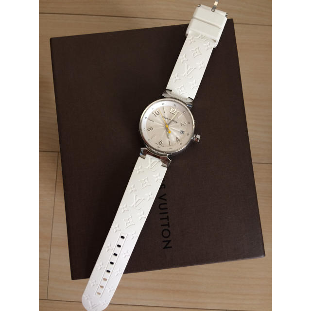 LOUIS VUITTON(ルイヴィトン)のNao.様専用    ルイヴィトン 腕時計タンブール 文字盤ホワイト  レディースのファッション小物(腕時計)の商品写真