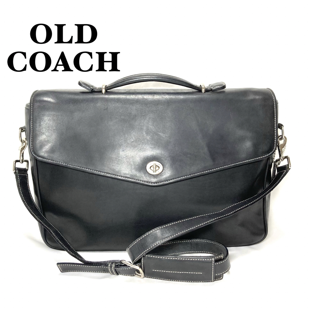 極美品COACH コーチ ビジネスバッグ オールレザー ブラック 保存 極美品COACH コーチ ビジネスバッグ オールレザー ブラック 保存